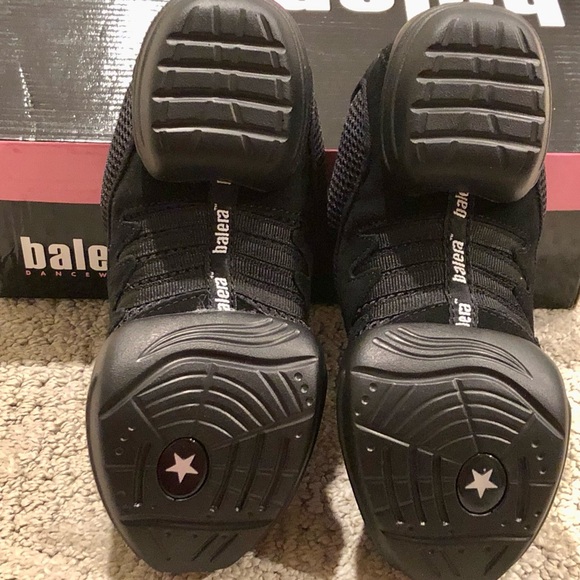 NEW Balera Black Dance Jazz Hip Hop Sneakers Shoes Girls Boys Youth Ladies - Picture 3 of 3